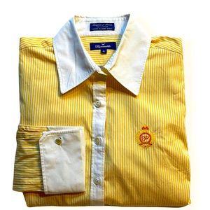 Falconnable French cuff strip shirt size M